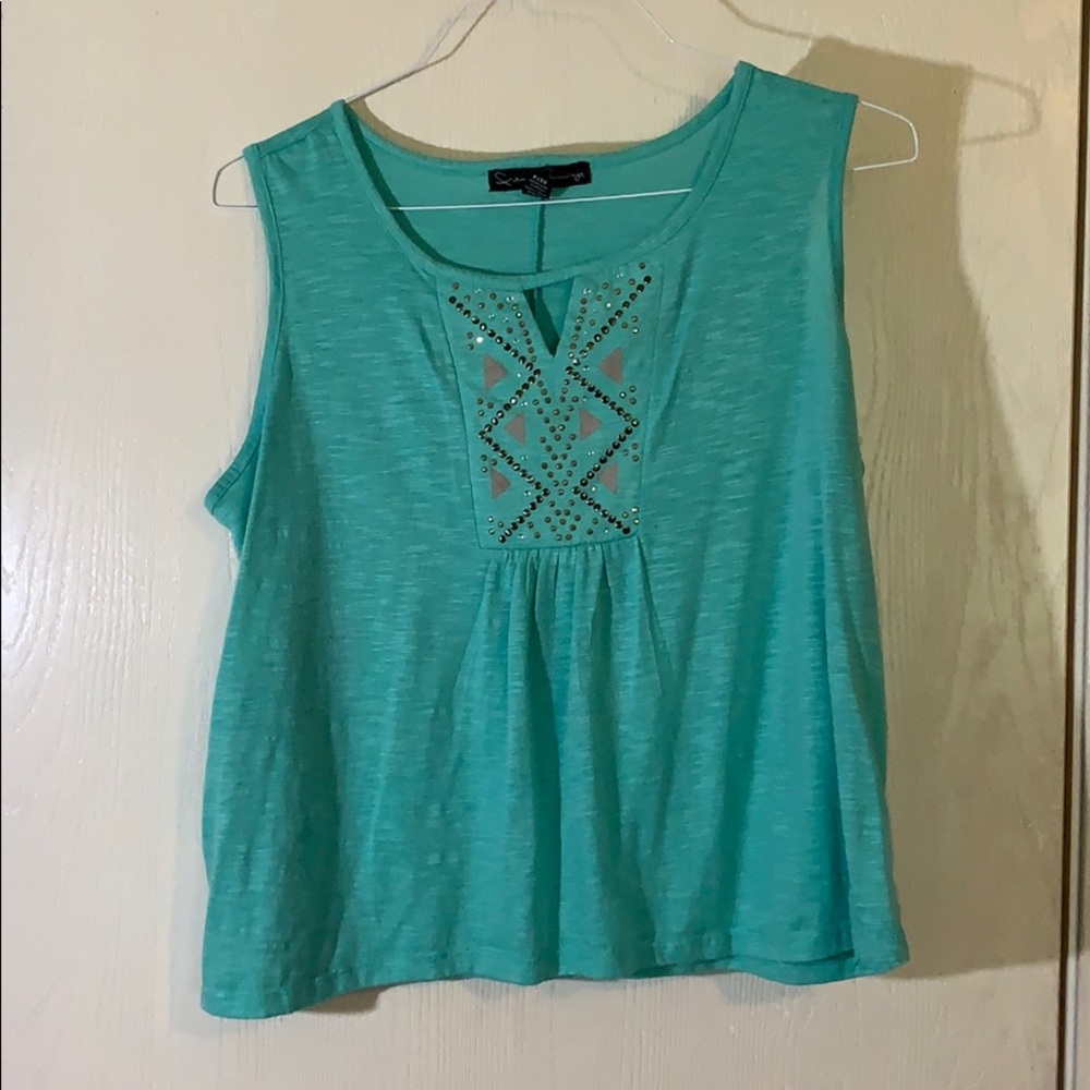 Turquoise tank top